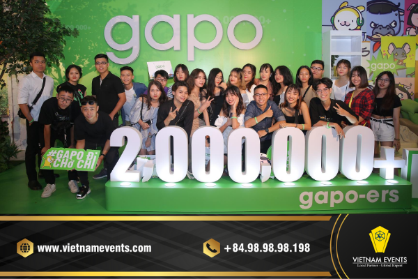 3D Letter Booth (GAPO’s 3D letter photobooth built by VietnamEvents)