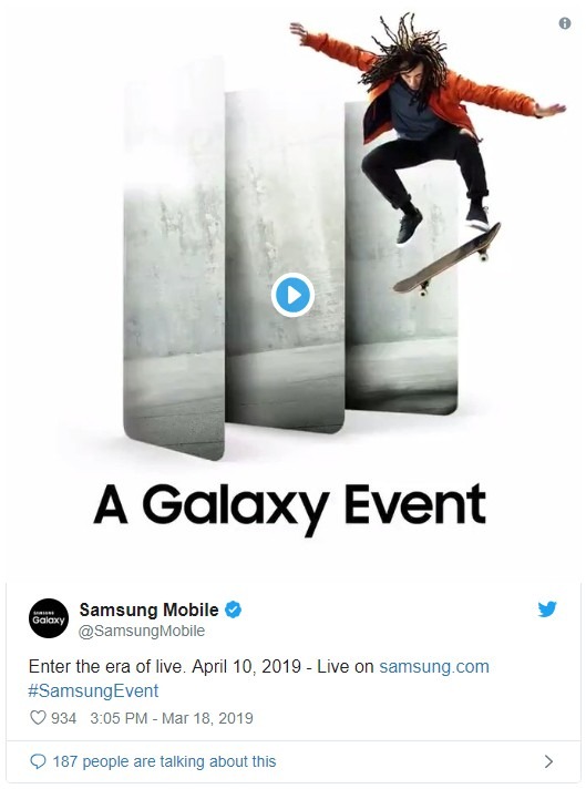 Samsung hold a special event on April 10th launch Galaxy A90?