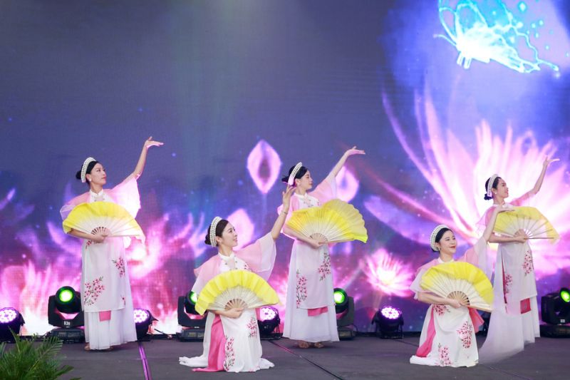 Vietnamese dance performances were performed at the event